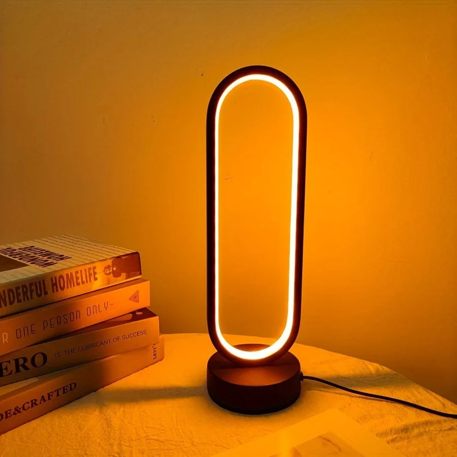 Circular LED Night Light – 10-Level Dimmable USB Lamp 💡✨
