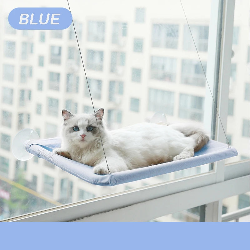 🐾 Cat Window Bed with Suction Cups – Floating Cozy Hammock 🪟🐱