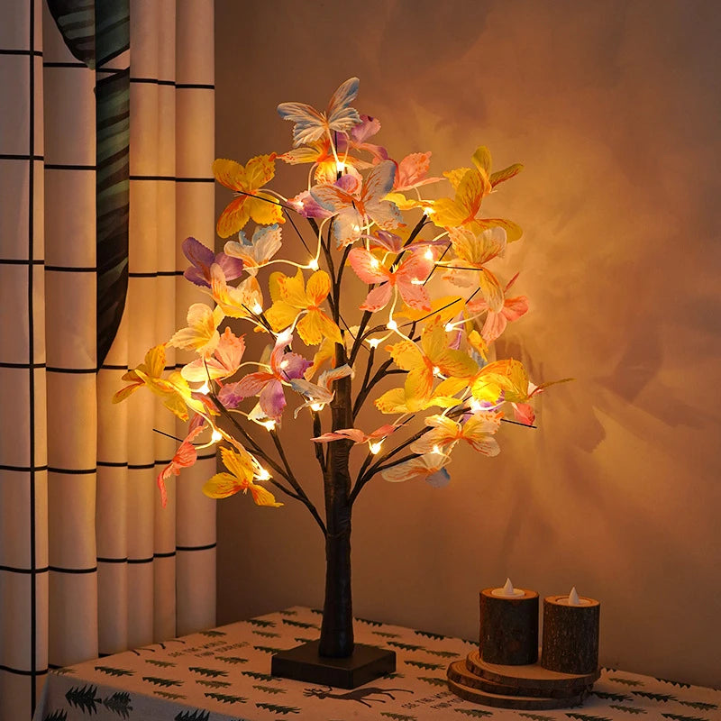 Bonsai Lamp with Butterflies ✨🌸 | Decorative LED Night Light for Home and Gifts