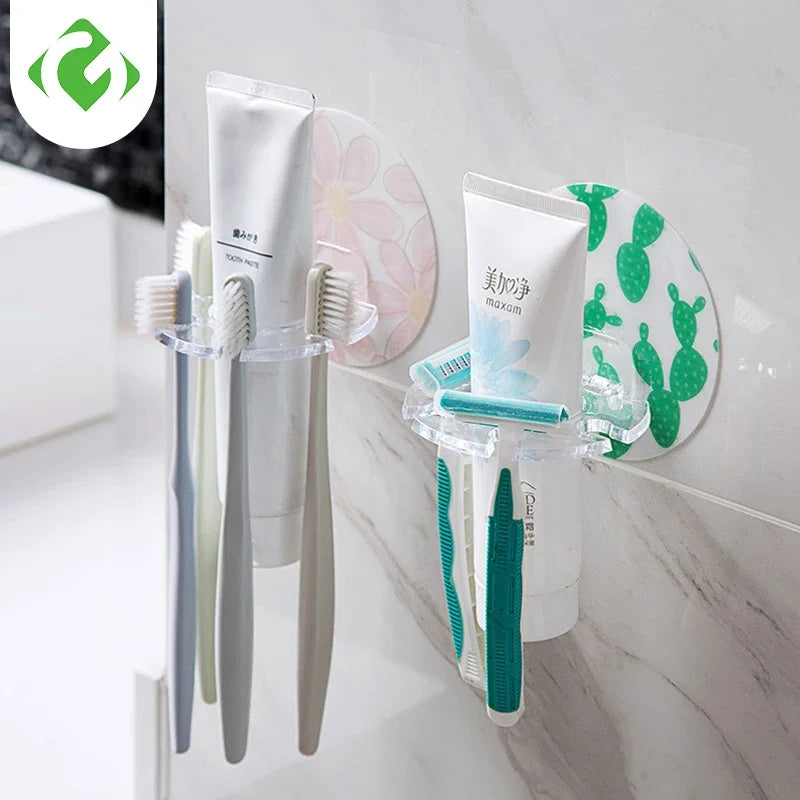 Wall Adhesive Toothbrush Holder 🦷✨ - Space-saving Bathroom Organiser
