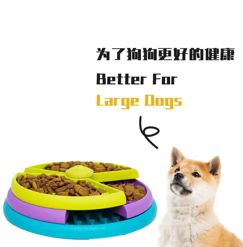 🧩 Slow-Feeder Puzzle Bowl for Dogs & Cats – 3-Level Interactive Eating Toy 🐶🐱