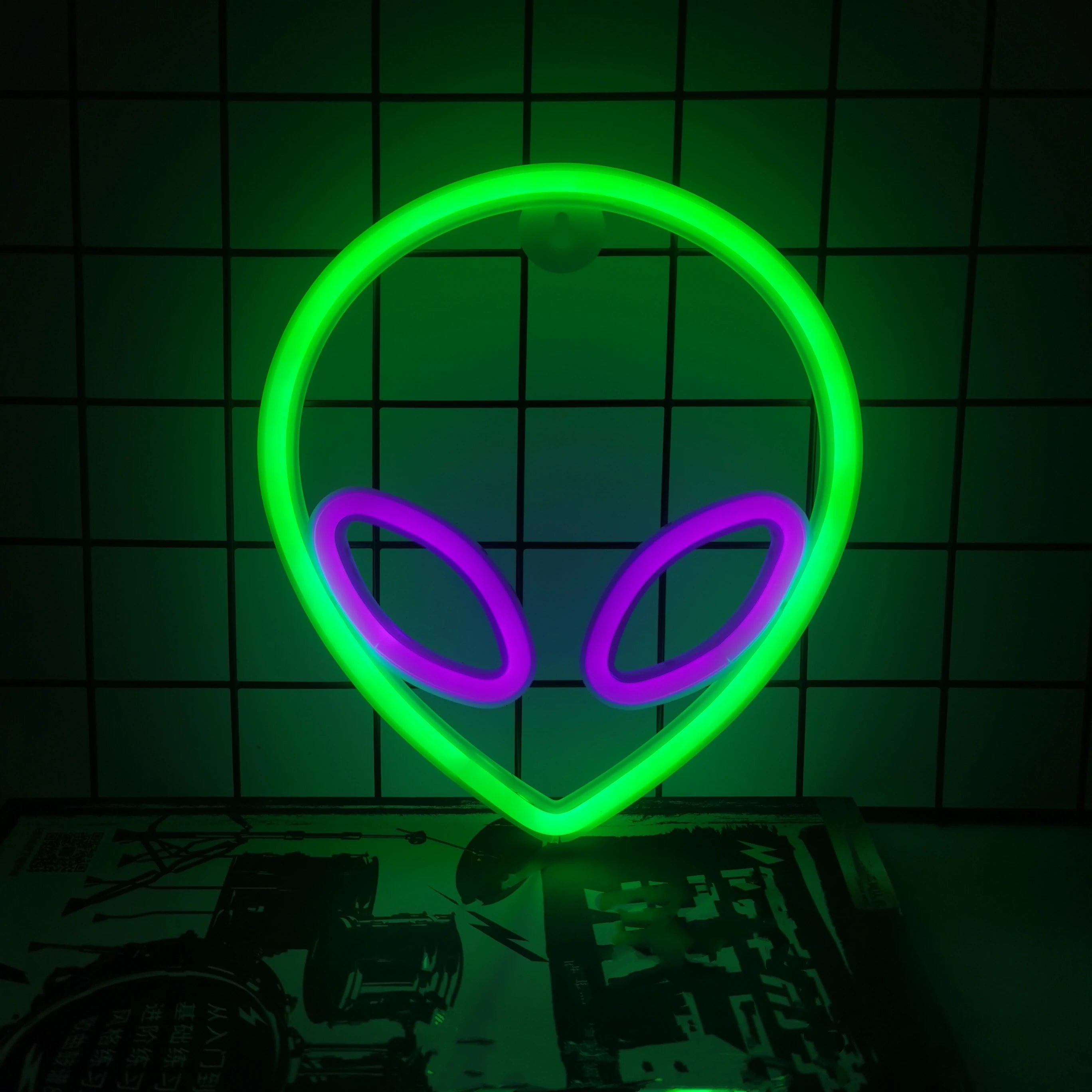 🎃 Neon LED Horror-Cute Wall Lights | Luminescent Wall Decorations 🦇✨