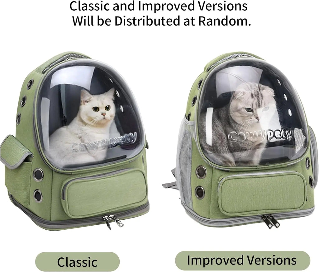 🐾 Pet Travel Backpack with Half-Transparent Window – Comfortable & Stylish Carrier for Cats & Small Dogs 🎒✨