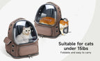 🐾 Pet Travel Backpack with Half-Transparent Window – Comfortable & Stylish Carrier for Cats & Small Dogs 🎒✨