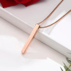 ✨ Minimalist Long Bar Pendant Necklace – Unisex Elegance ✨