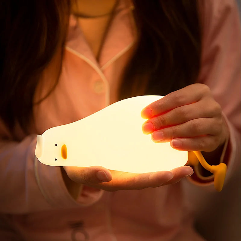 🌙 Cute DAC Silicone Night Light –Rechargeable LED for Bedroom