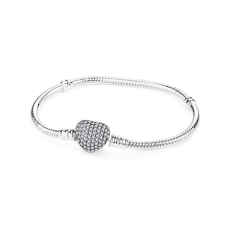 🌟 Elegant Silver Charm Bracelet – Minimalist Women’s Jewelry 💎✨