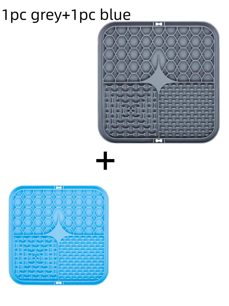 🌟 Silicone Slow-Feeding Mat for Dogs & Cats 🐾 | Lick Pad Anti-Anxiety & Training Tool