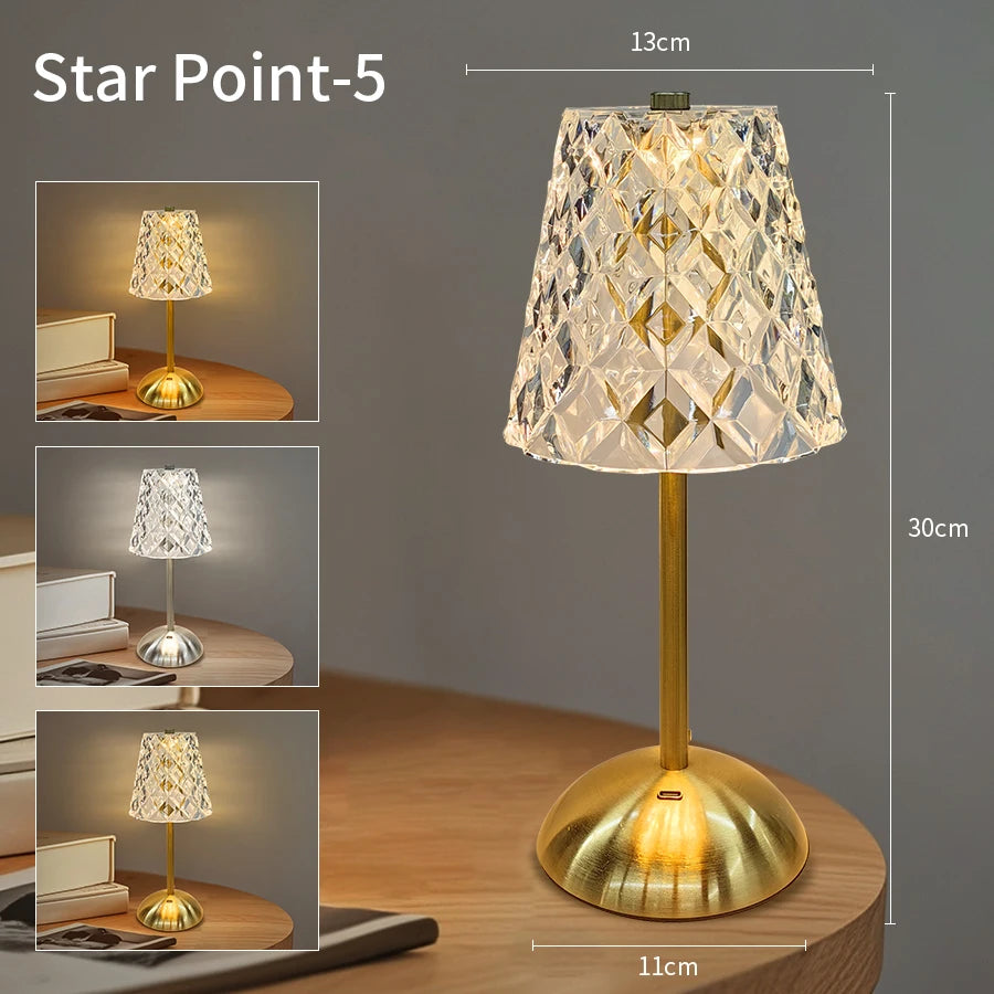 LED Touch Table Lamp – Rechargeable & Dimmable Table Lamp ✨