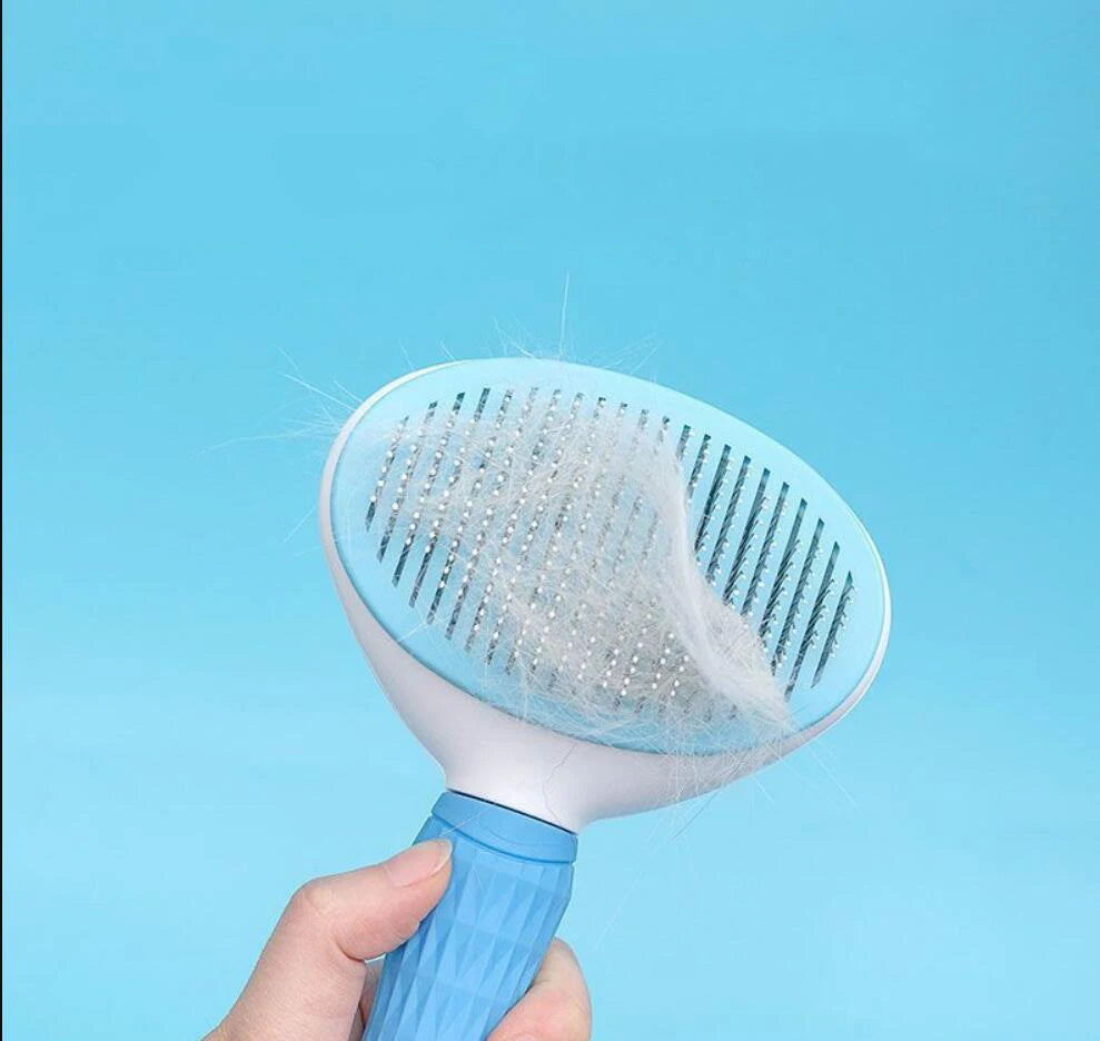🐾 Self-Cleaning Pet Grooming Brush — Easy Fur Removal ✨