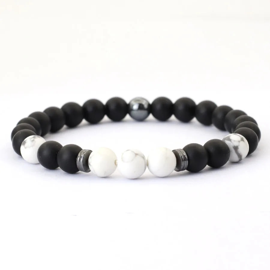 ✨ Premium Stone Bead Bracelet – Natural Energy Collection ✨