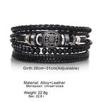 🔥 Men’s Leather Bracelet Collection – Multi-Style Modern Designs 🖤✨