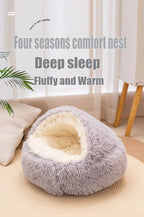 2-in-1 Nest Bed for Cats and Dogs - Soft, Enveloping and Transformable | 40-50-60 cm