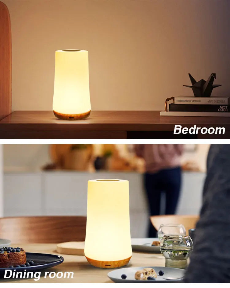 RGB Lamp 13 Colours • Touch & Remote Control • Rechargeable – Dimmable Bedside Light