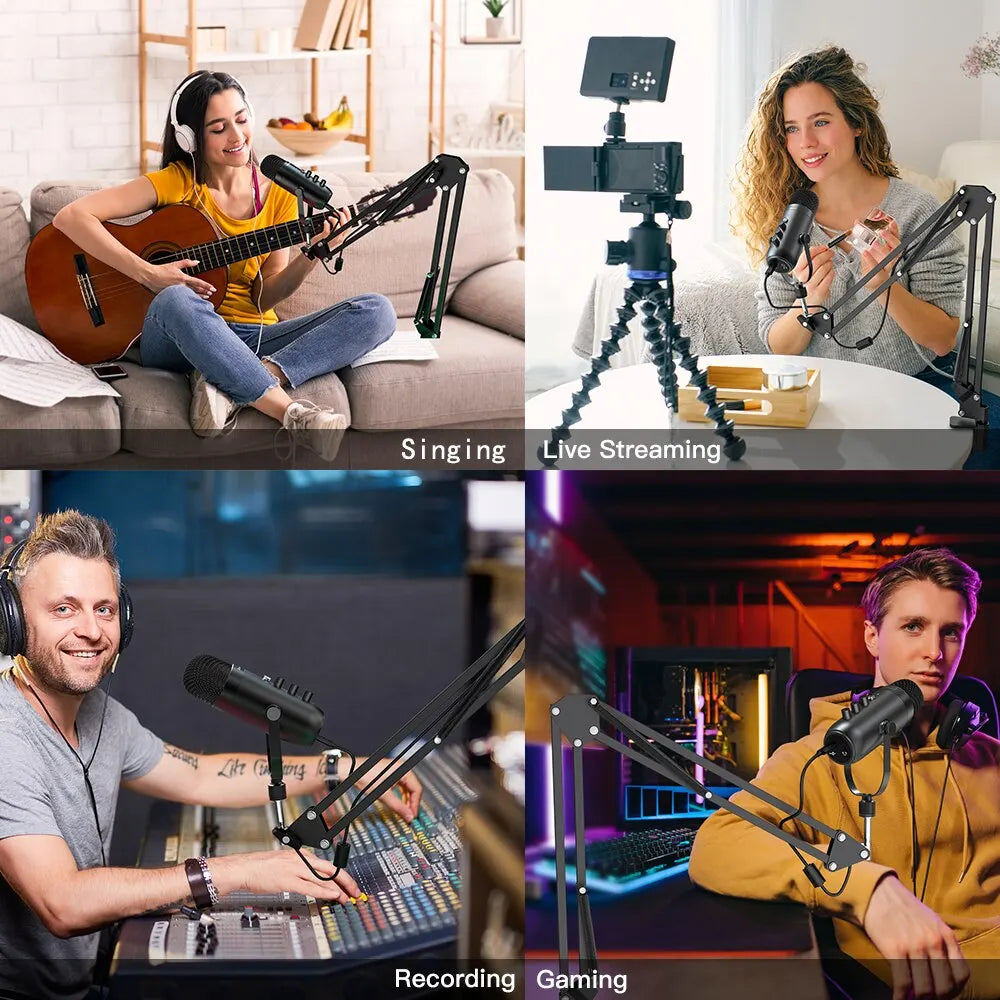 🎤 Pro Studio USB Microphone – Perfect for TikTok, Streaming & Voiceovers ✨