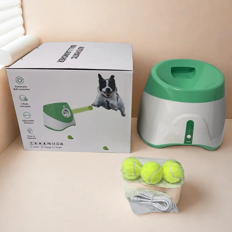 🎾 Automatic Dog Tennis Ball Launcher – Fun Fetch Training Machine