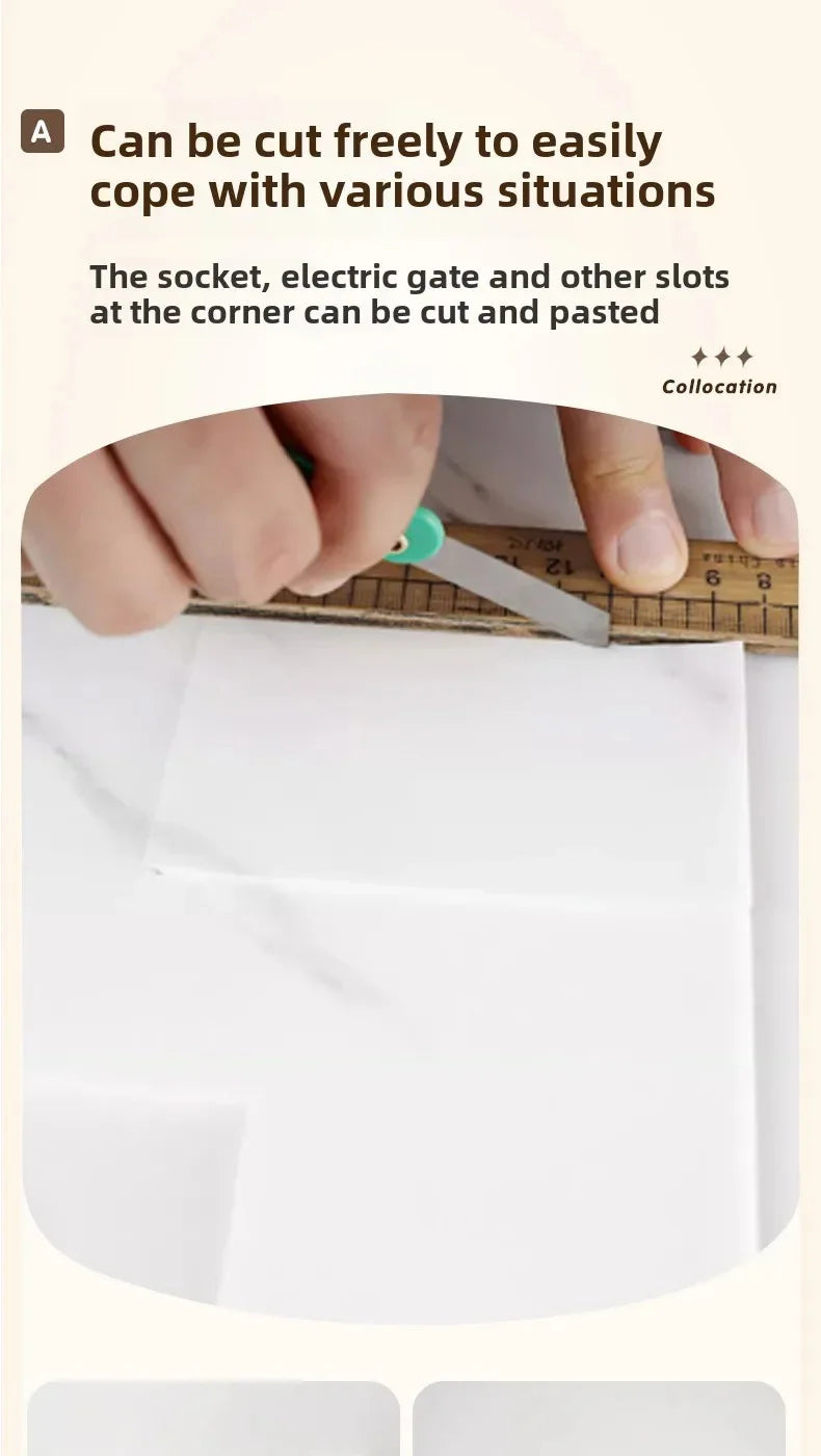 ✨ Marble-Style Waterproof Tile Stickers (10–50 pcs) – Peel & Stick Wall Decor 🧱✨