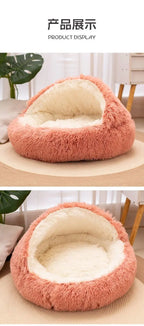 2-in-1 Nest Bed for Cats and Dogs - Soft, Enveloping and Transformable | 40-50-60 cm