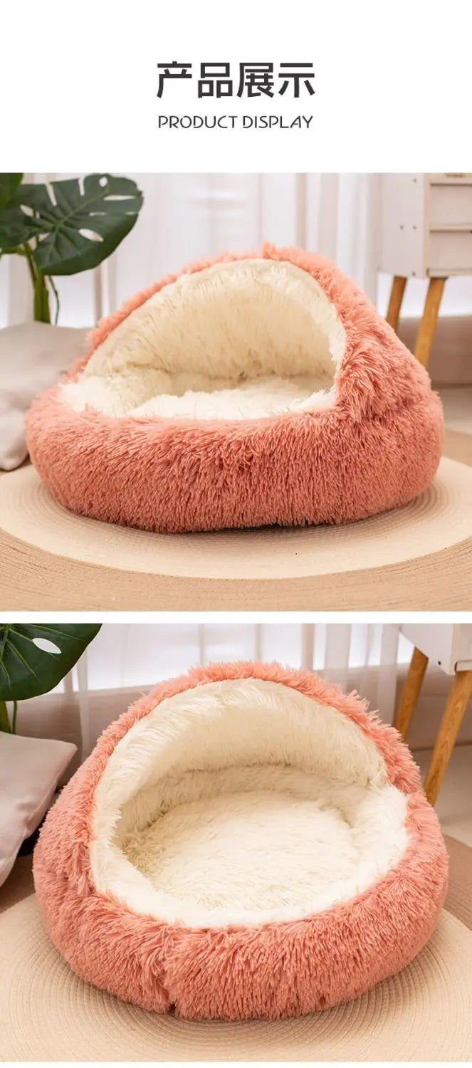 2-in-1 Nest Bed for Cats and Dogs - Soft, Enveloping and Transformable | 40-50-60 cm