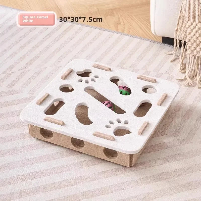 🐾 Cat Puzzle Toy – Interactive Felt Puzzle Box for Indoor Cats 🧩🐈✨