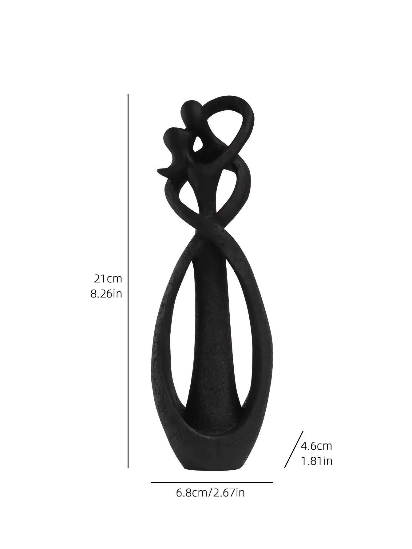 ❤️ Nordic Embracing Couple Sculpture – Modern Love Figurine