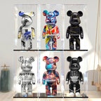 🧸✨ Graffiti Bear Resin Statue – 27cm Artistic Decor Figurine