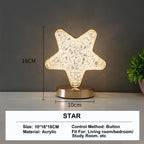 ✨ Crystal 3D Touch Lamp – Ball / Star / Cube / Moon / Track ✨