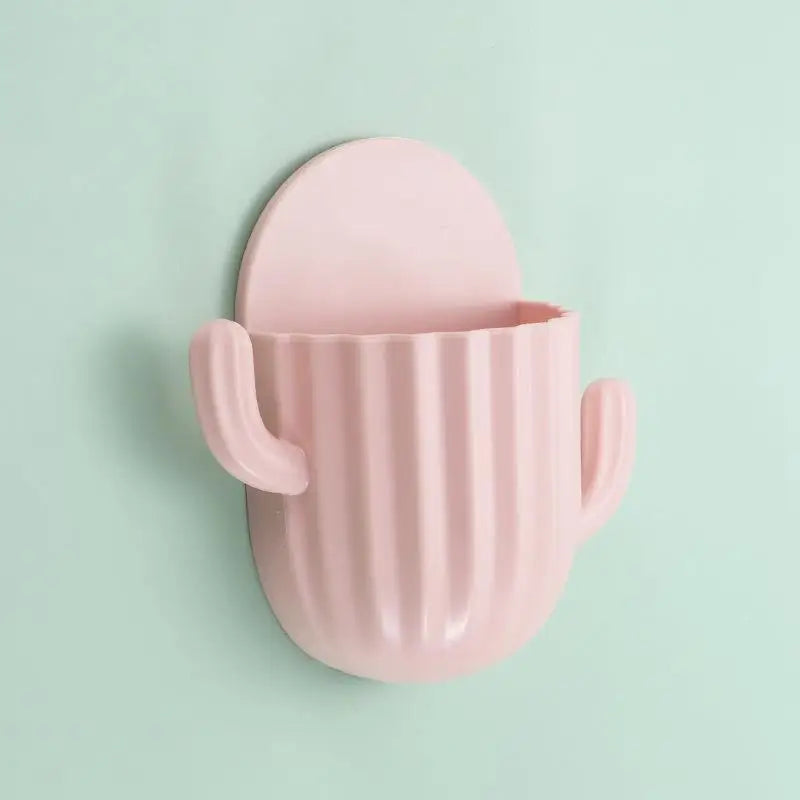 Cactus Wall Holder 🌵 - Toothbrush Holder / Multi-purpose Remote Control Holder