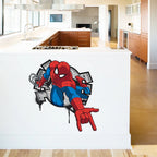 🕷️ 3D Spider-Man Wall Stickers – Room Decor for Superhero Fans 🦸‍♂️✨