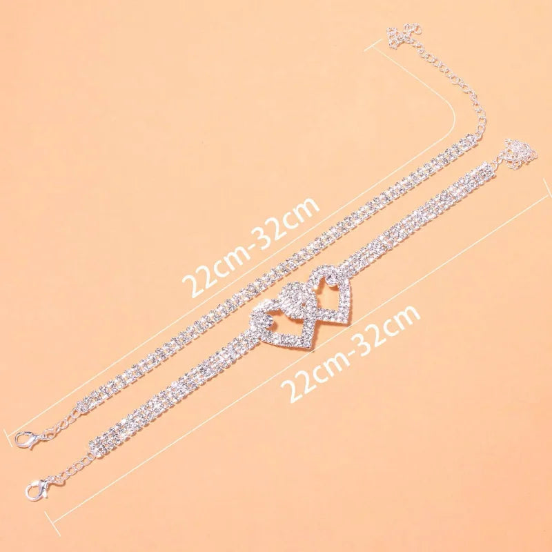 ✨ Triple / Single Row Elegant Anklet – Women’s Fashion Ankle Jewelry 💖