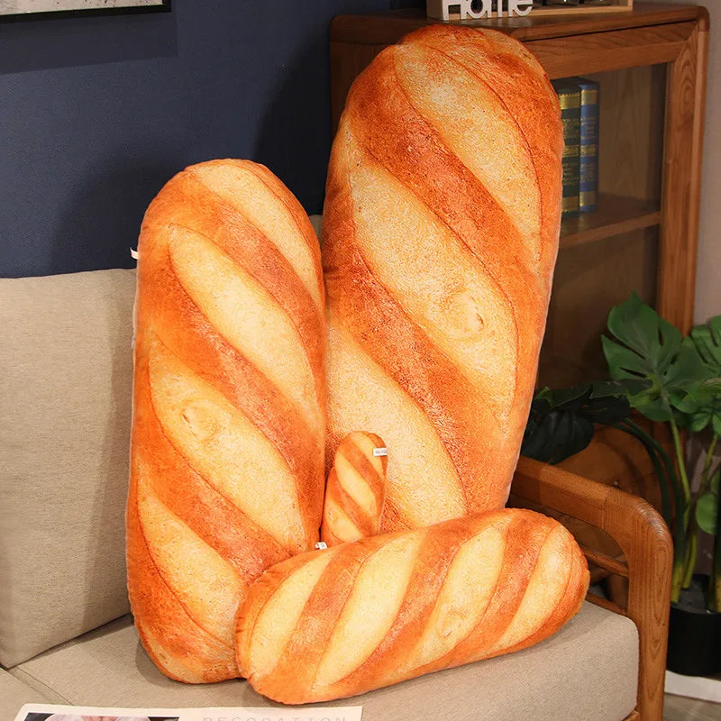 🥖 Cute French Baguette Plush – Soft & Funny Bread Pillow