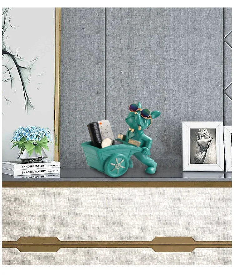 🐶 French Bulldog Luxury Tray Holder – Stylish Home Organizer