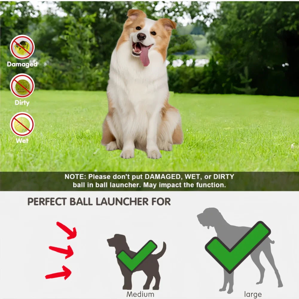 🎾 Automatic Dog Tennis Ball Launcher – Fun Fetch Training Machine