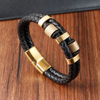 🔥 Men’s Leather Bracelet Collection – Multi-Style Modern Designs 🖤✨