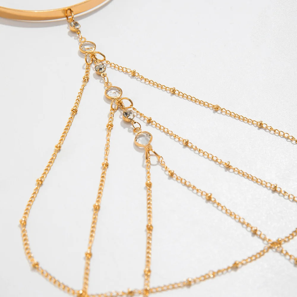 ✨ Elegant Rhodium-Plated Arm Bracelet – Adjustable Women’s Upper Arm Jewelry 💎