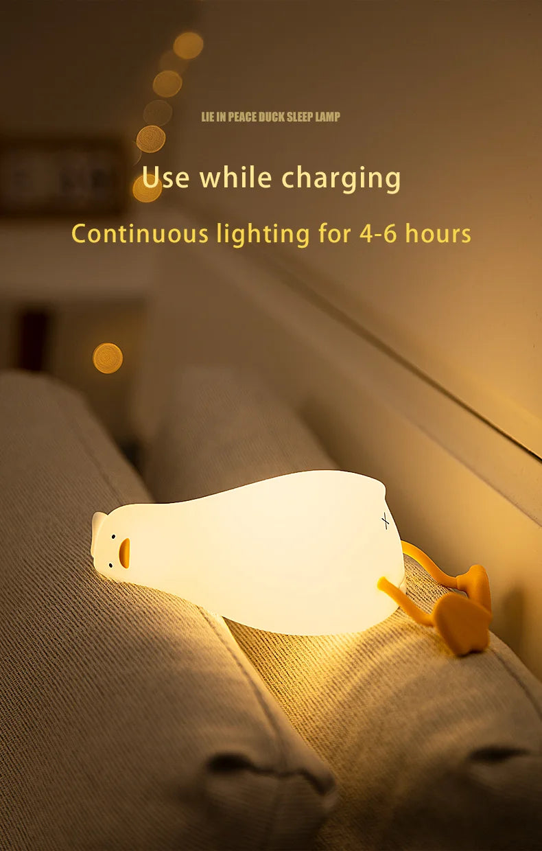 🌙 Cute DAC Silicone Night Light –Rechargeable LED for Bedroom