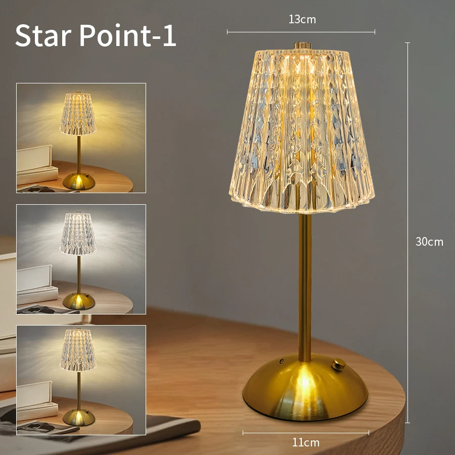 LED Touch Table Lamp – Rechargeable & Dimmable Table Lamp ✨