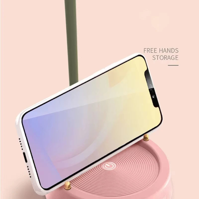 Pink Flower LED Lamp– Touch Dimmable & Rechargeable