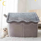🏠 House-shaped kennel for dogs and cats - Soft, Cosy and Insulating