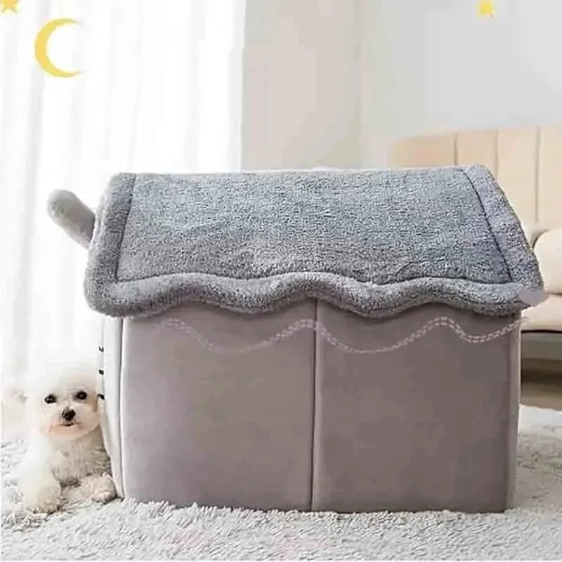 🏠 House-shaped kennel for dogs and cats - Soft, Cosy and Insulating