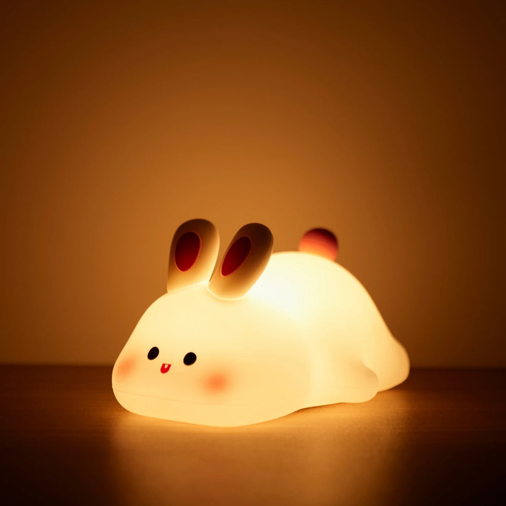Cute Silicone Night Light – Ricaricabile & Touch | Fox 🦊, Rabbit 🐰, Penguin 🐧, Giraffe 🦒, Slot 🦥, Nylon 🌙, Flamingo 🦩