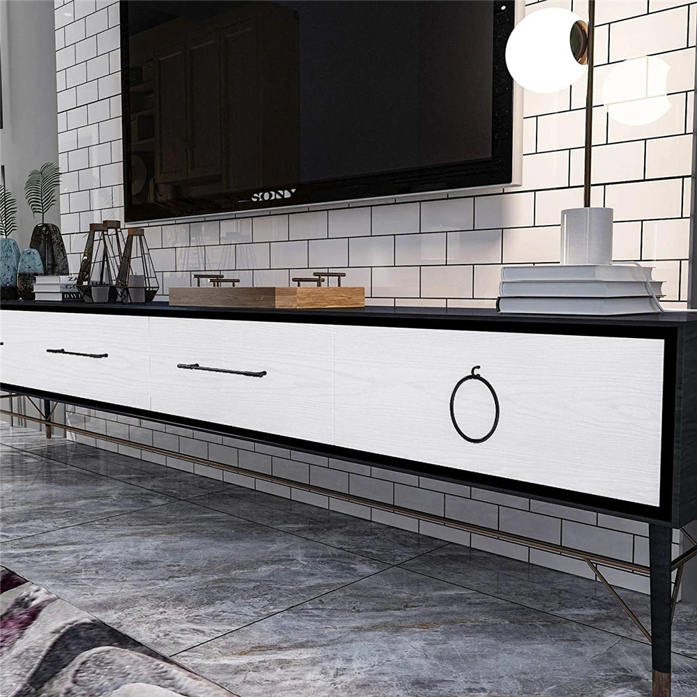 🪵✨ Wood-Grain PVC Waterproof Adhesive Wallpaper – Multiple Sizes & Colors