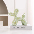 ✨ Balloon Dog Mini Sculpture – 11cm Ceramic Desk Ornament 🐶🎈