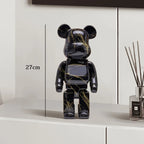 🧸✨ Graffiti Bear Resin Statue – 27cm Artistic Decor Figurine