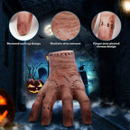 🖤🕷️ “Wednesday’s Thing” Realistic Hand Replica – Creepy Home Décor Prop 🖐️✨
