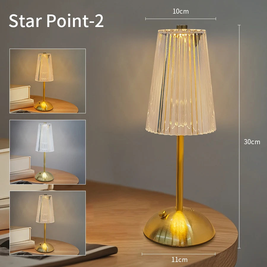 LED Touch Table Lamp – Rechargeable & Dimmable Table Lamp ✨
