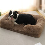 Soft Square Kennet for Dogs and Cats - Plush Bed with Removable Cushion 🐾✨