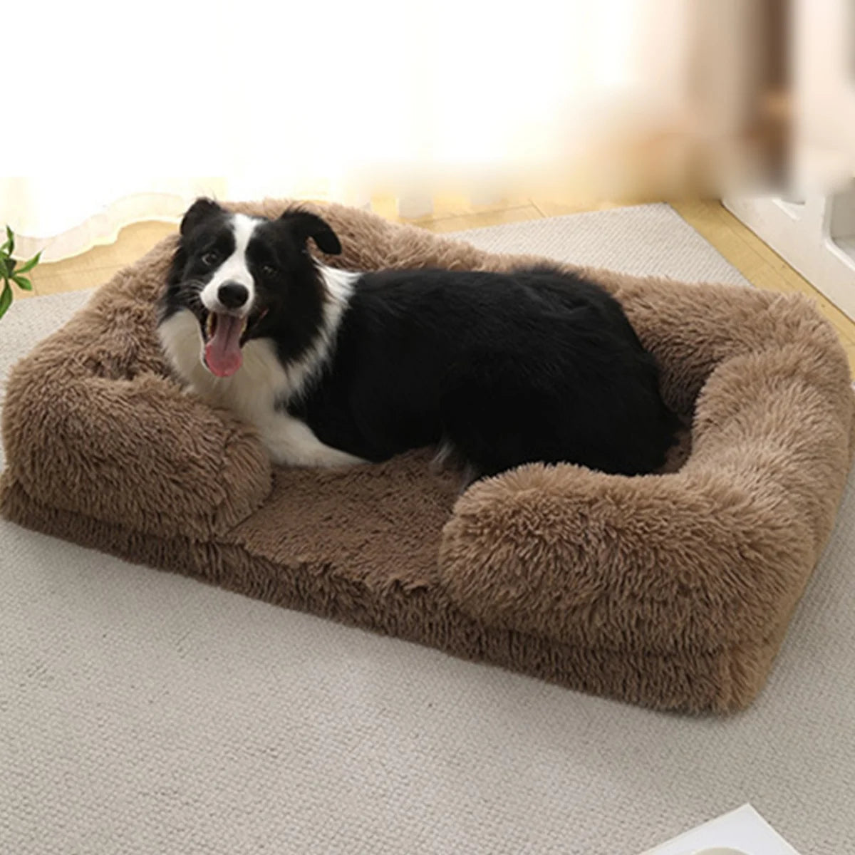 Soft Square Kennet for Dogs and Cats - Plush Bed with Removable Cushion 🐾✨