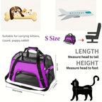 🐾 Soft Canvas Pet Carrier – Lightweight & Breathable Travel Bag
