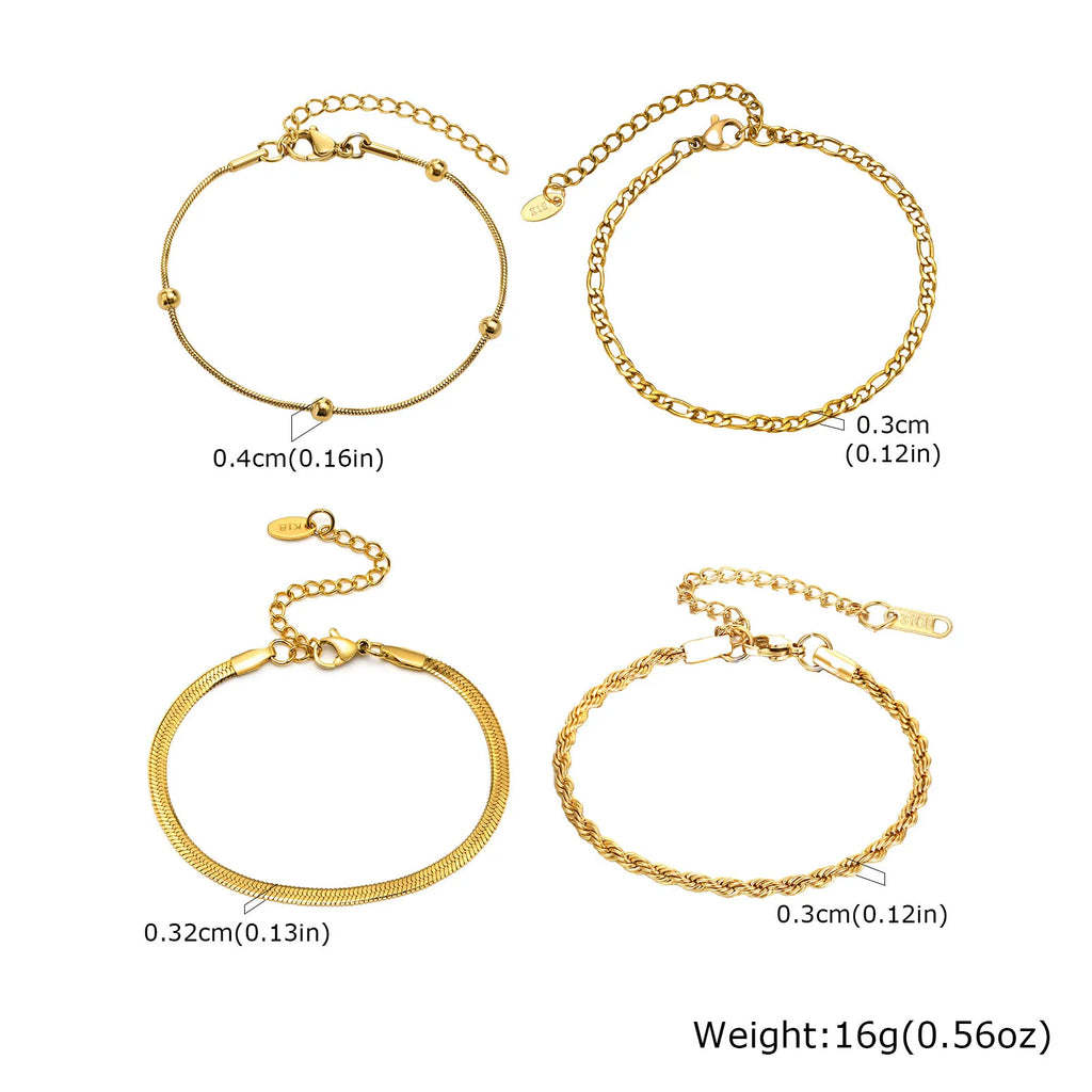✨ Elegant Minimalist Gold Bracelet – Women’s Delicate Jewelry ✨